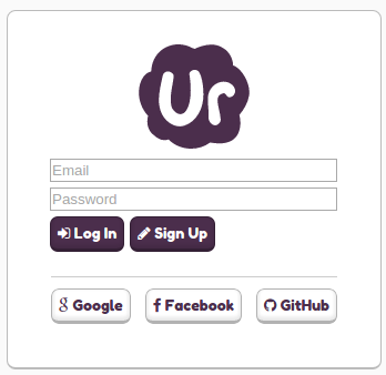 The new login widget for CoU. You'll see this in the game and on our forums.